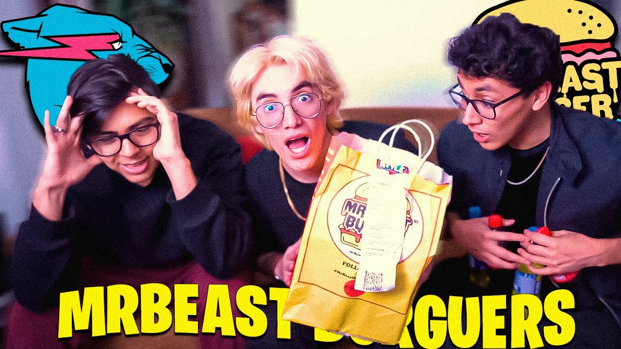PROBANDO LAS HAMBURGUESAS DE MR BEAST FT. DAARICK Y CRAFT
