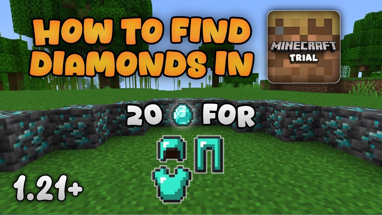 MINECRAFT TRIAL - How to Find Diamonds | 1.21| Part1 - YouTube
