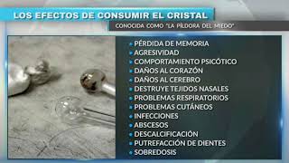 Los efectos de consumir el cristal conocida como la píldora del miedo