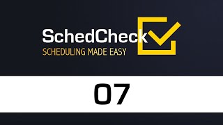 07 SchedCheck Tutorial - OneClick & Scheduling