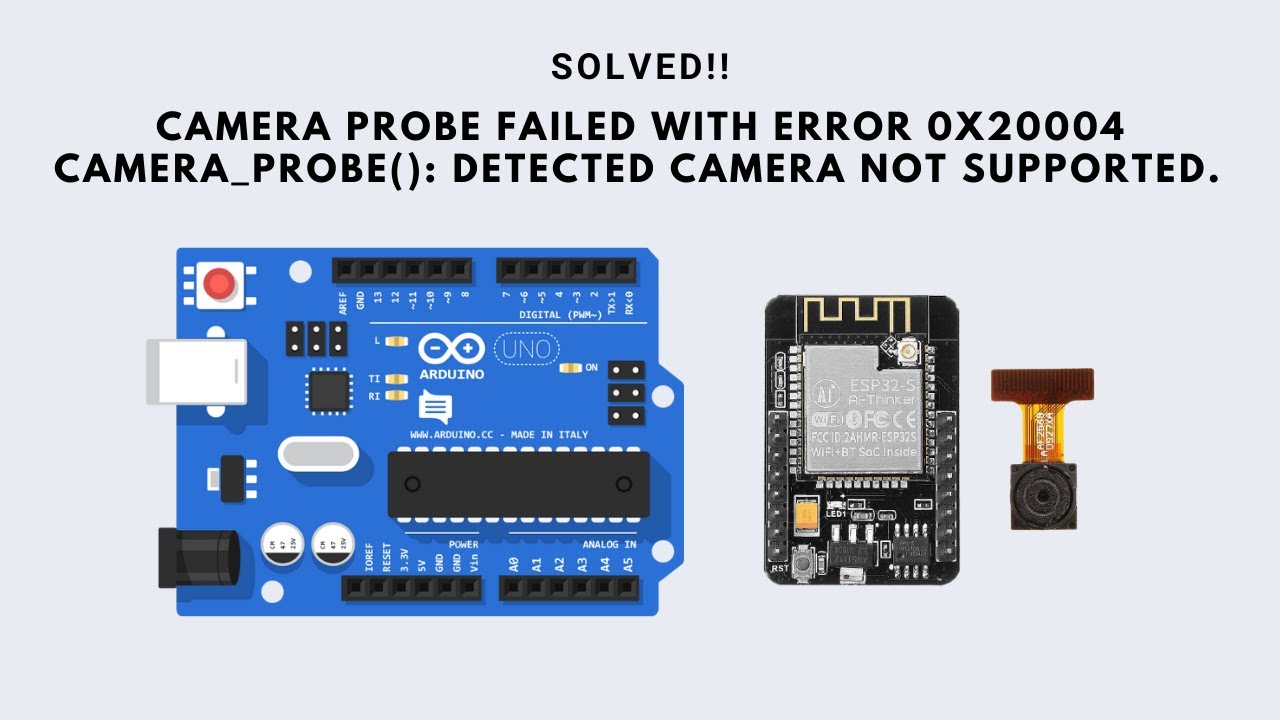 Probing failed. ESP_Camera_init(): Camera Probe failed with Error 0x20004.