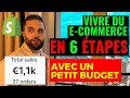 Comment vivre du ecommerce en 6 tapes avec un petit budget