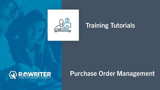 R.O. Writer | Purchase Order Management