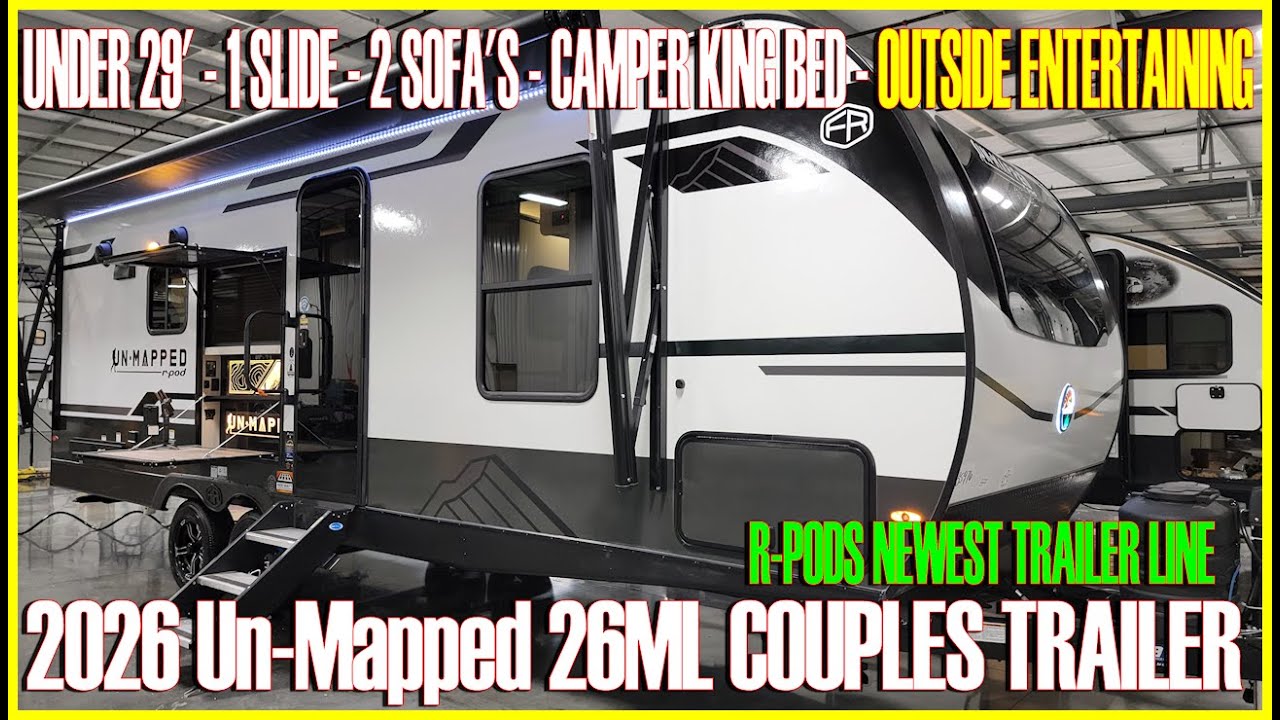 2026 UnMapped 26ML — двухэтажный прицеп для путешествий для пар от Forestriver RV в оптовом магаз...