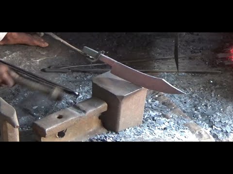 Making Meat knife - how to make meat cleaver - Chapad