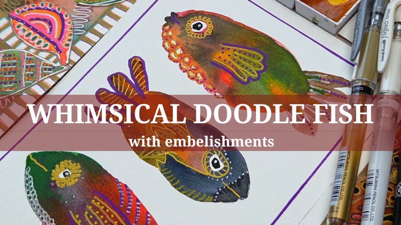 У ВАС ПОЛУЧИТСЯ! Создайте этот ПРИЧУДЛИВЫЙ абстрактный акварельный рисунок в смешанной технике.