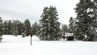Treadmill Workout Snowy Harriman State Park John Muir Trail 4K Outside West Yellowstone