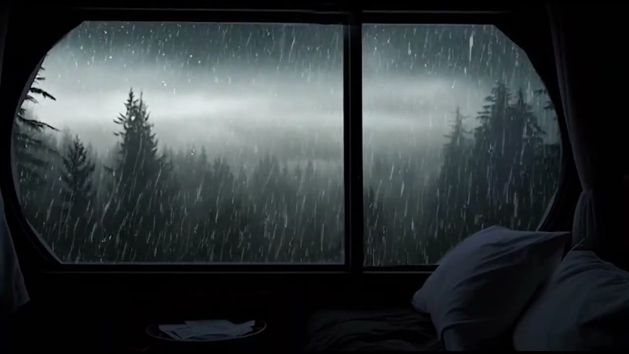 2小時舒緩睡眠音樂，伴隨雨聲 - 夜晚臥室雨滴