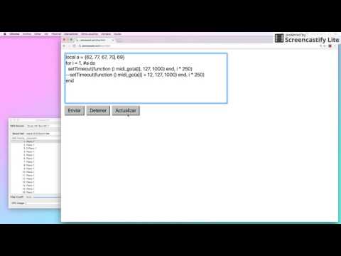 Lua + Web MIDI live coding