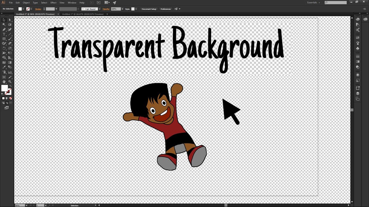 Adobe Illustrator CC - How to Make the Image Background Transparent -  YouTube