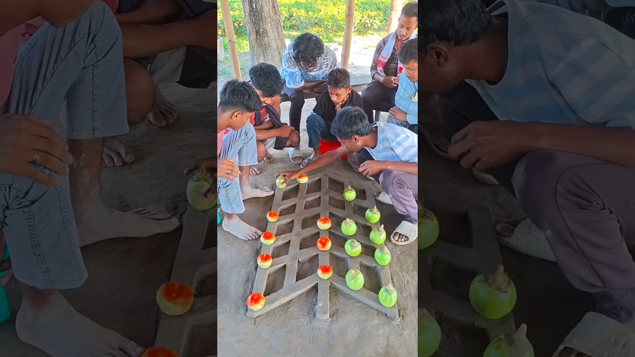 A very interesting game with twelve pieces. 🍆🍆🍆