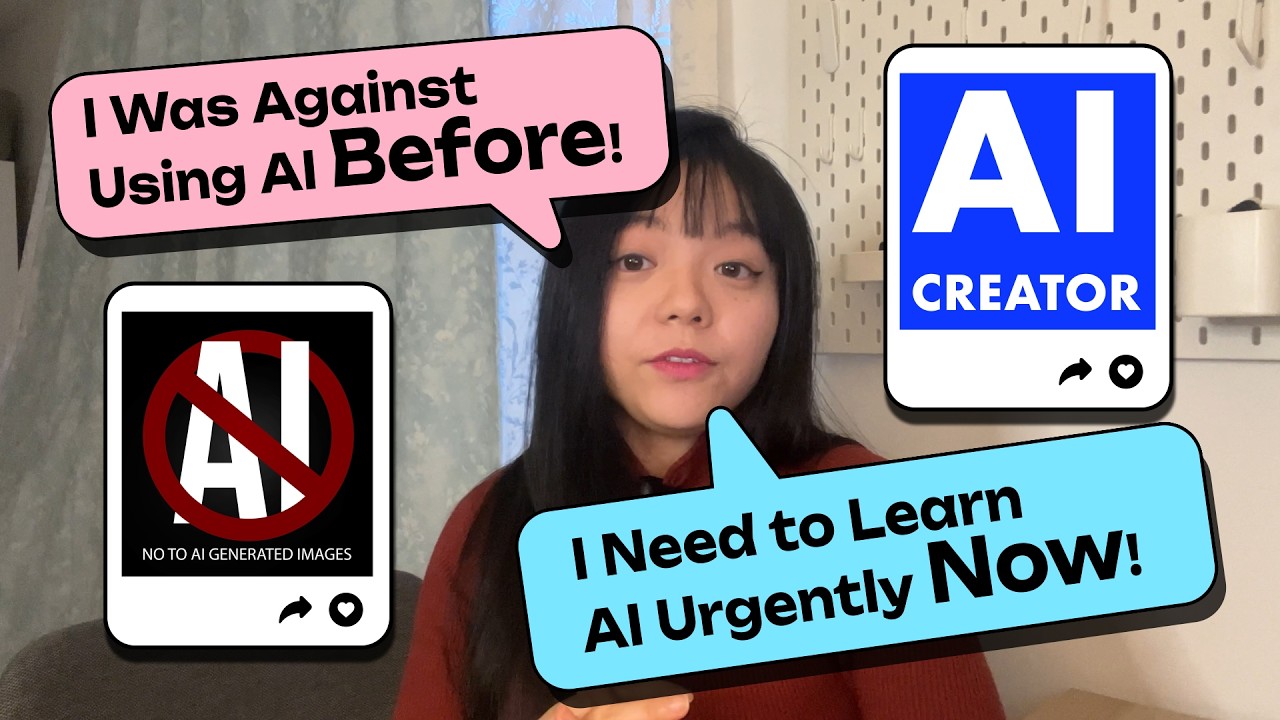 From Against AI to Learning AI Urgently - Artist Sharing