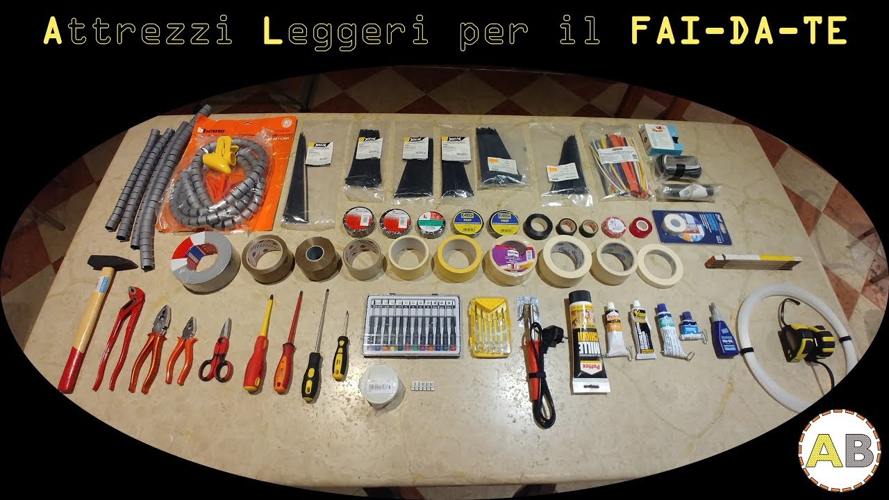 Attrezzi leggeri per il Fai-Da-Te - Descrizione di quelli usati nei