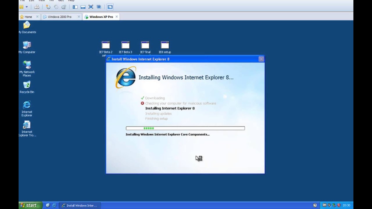 latest internet explorer download for xp