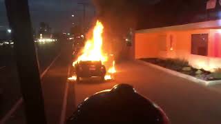 (Ride Along + Major Horn) LBFD Engine 11 responding