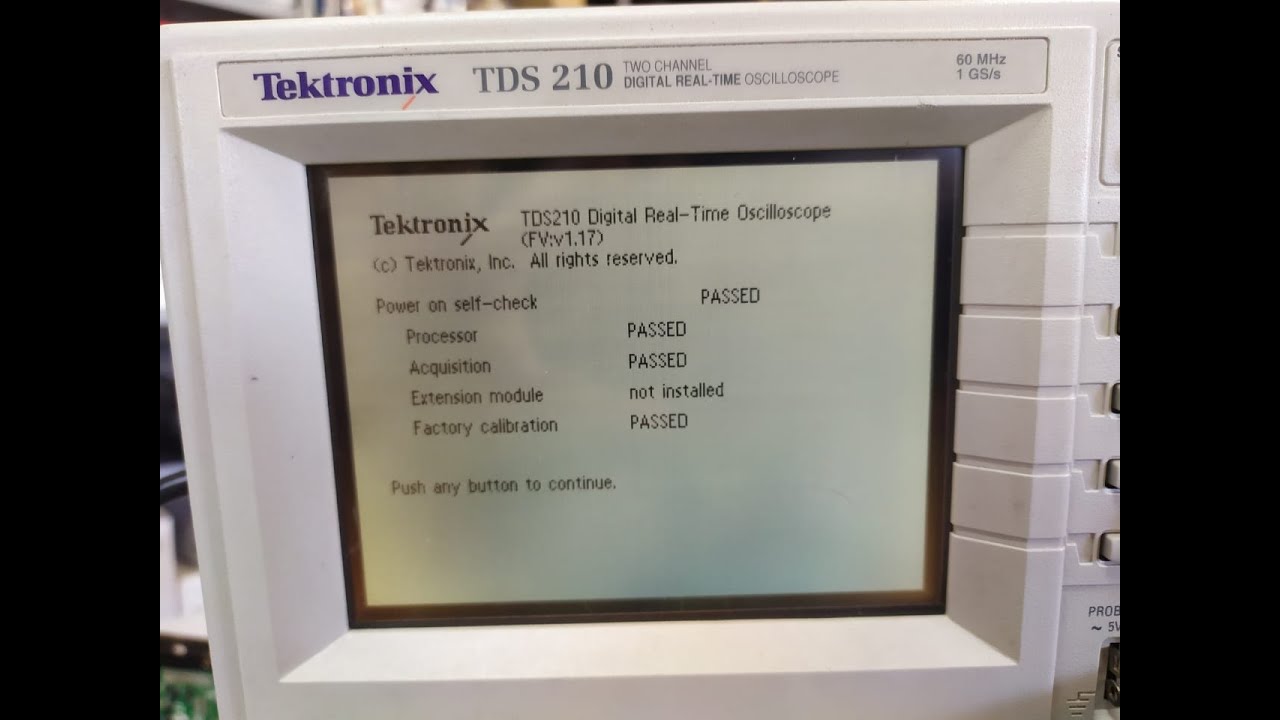 Osciloscópio Tektronix TDS210 - YouTube