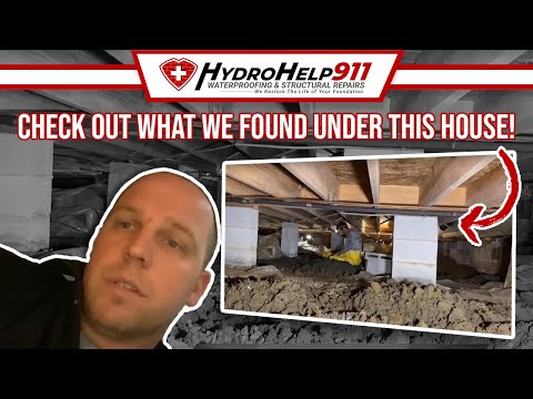 Hydrostatic Pressure in Crawl Space | Check Out What We Found Under This House!