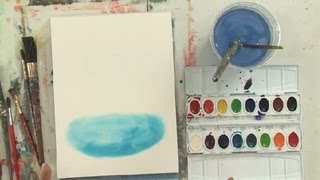 How to Make a Puddle in Watercolor : Watercolor Painting