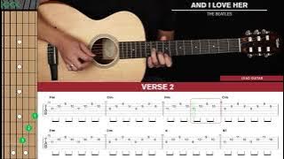 And I Love Her Guitar Cover The Beatles 🎸|Tabs   Chords|