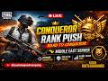 🚀 Conqueror Rank Push LIVE NOW! | 20+ Kills Challenge | PUBG Mobile