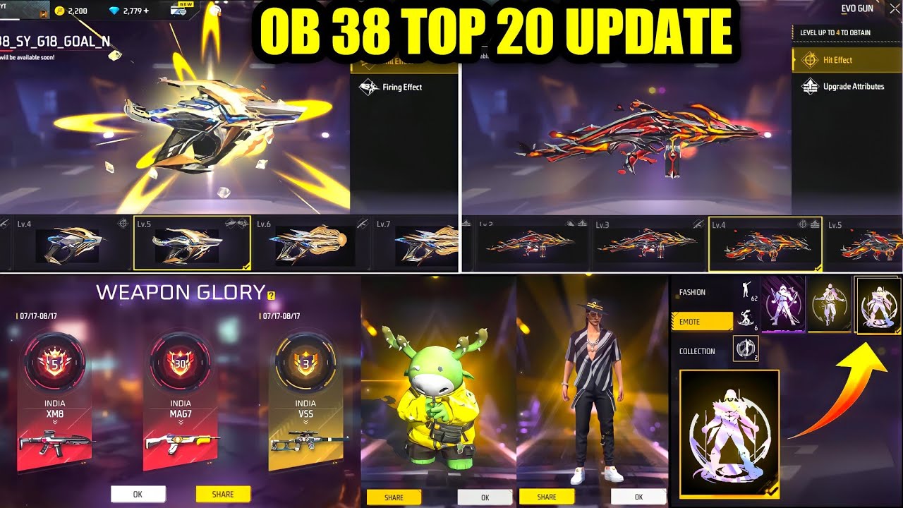 OB 38 UPDATE TOP 20 CHANGES| FREE FIRE NEW EVENT| FF NEW EVENT TODAY| NEW FF EVENT| GARENA FREE FIRE