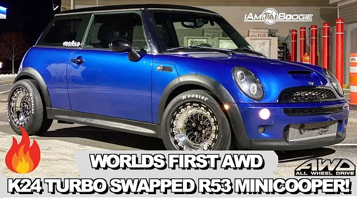 WORLDS FIRST ALL WHEEL DRIVE K24 TURBO SWAPPED R53 MINICOOPER! 🌏
