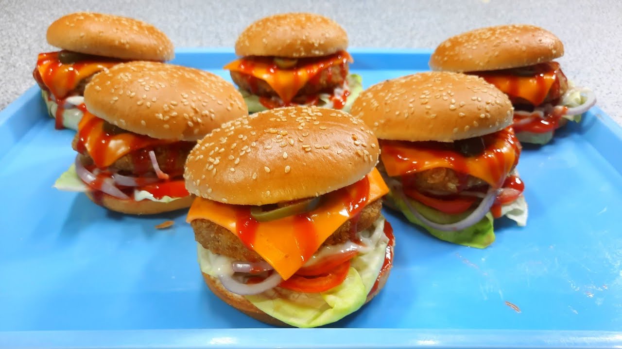 Easy yet Delicious Homemade Chicken Burgers YouTube