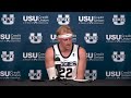 Karson Templin Postgame Press Conference - Utah State 84, Montana State 81 (OT) - 11/29/25