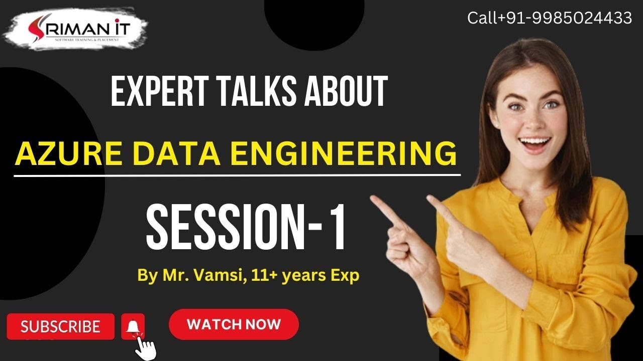 #01 Azure Data Engineering | Azure Data Engineering Free Demo | Sriman ...