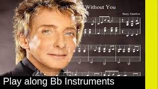 Can't smile without you (Barry Manilow, 1978), B-Instrument Play along