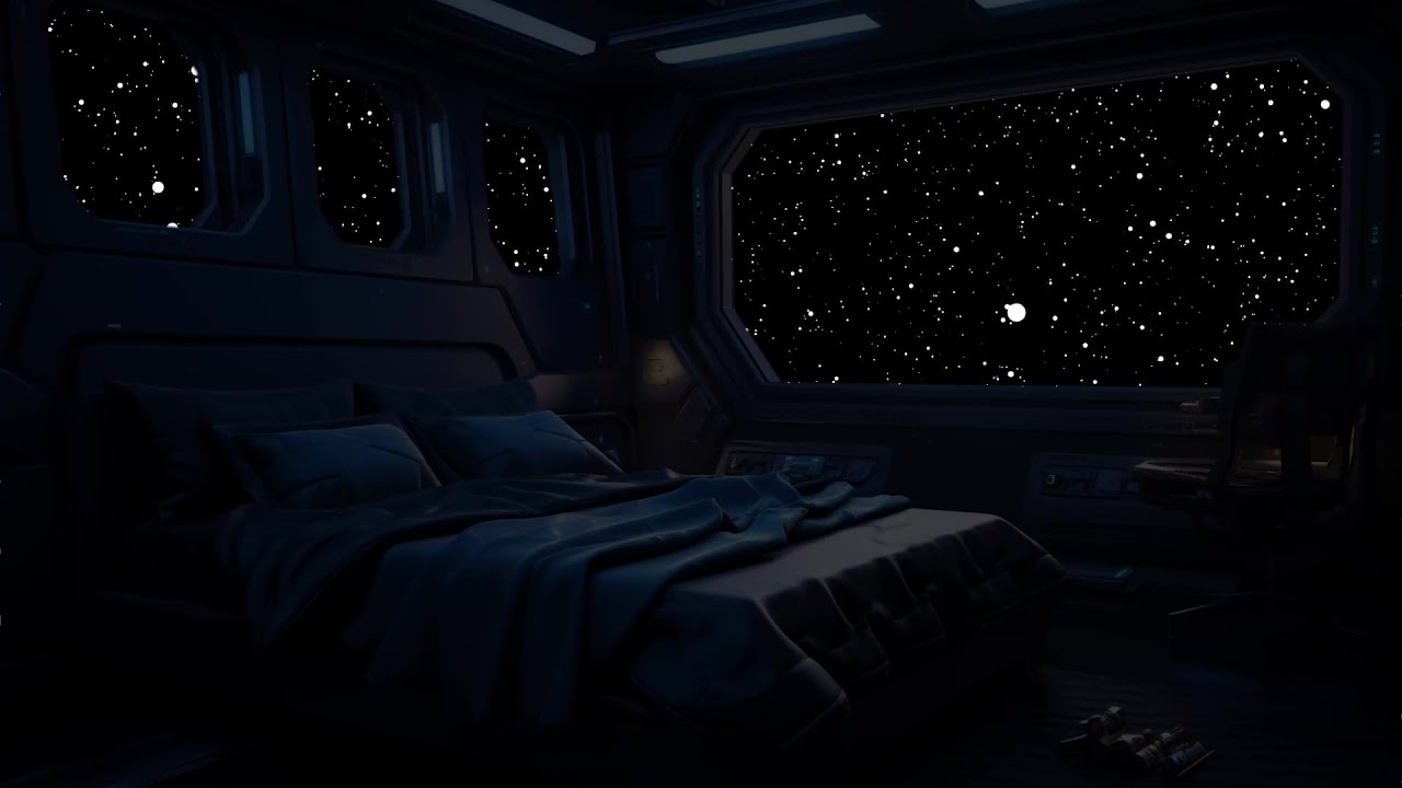 Cosmic brown noise and spaceship ambience guide you to deep sleep in ...
