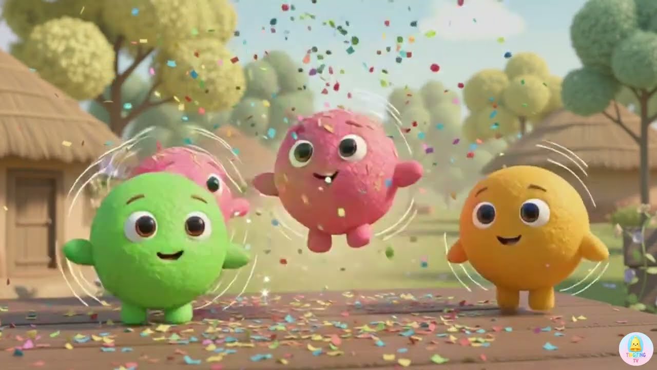 Teen Gol Laddu | Fun Hindi Nursery Rhyme for Kids & Babies |तीन गोल लड्डू |बच्चों के लिए नर्सरी राइम