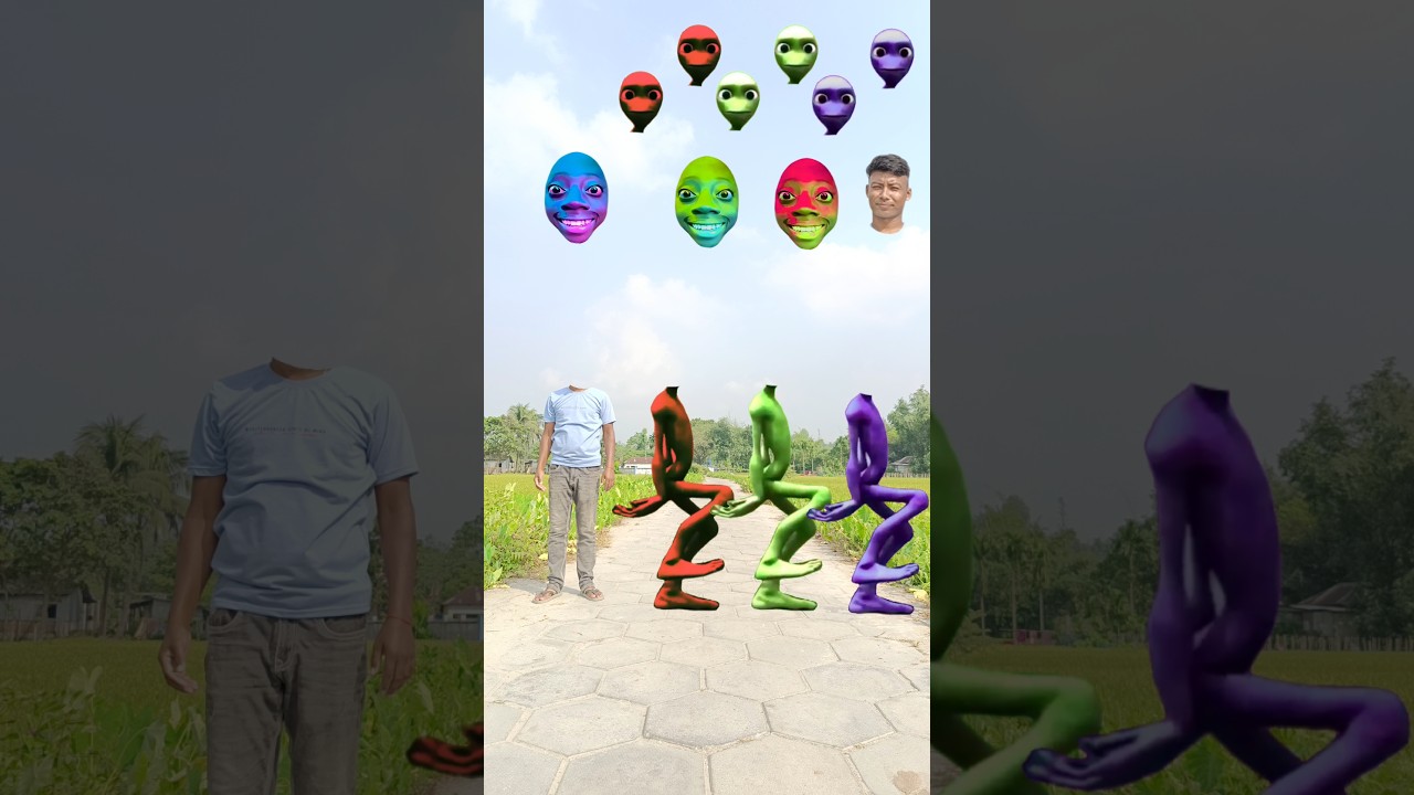 Разные Доми и Косита: зеленый, красный и фиолетовый пришелец - Игра на правильное сопоставление г...