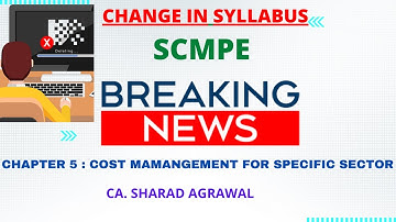 CHANGE IN SCMPE SYLLABUS - JUNE 21 NOTIFICATION - CA FINAL STUDENTS