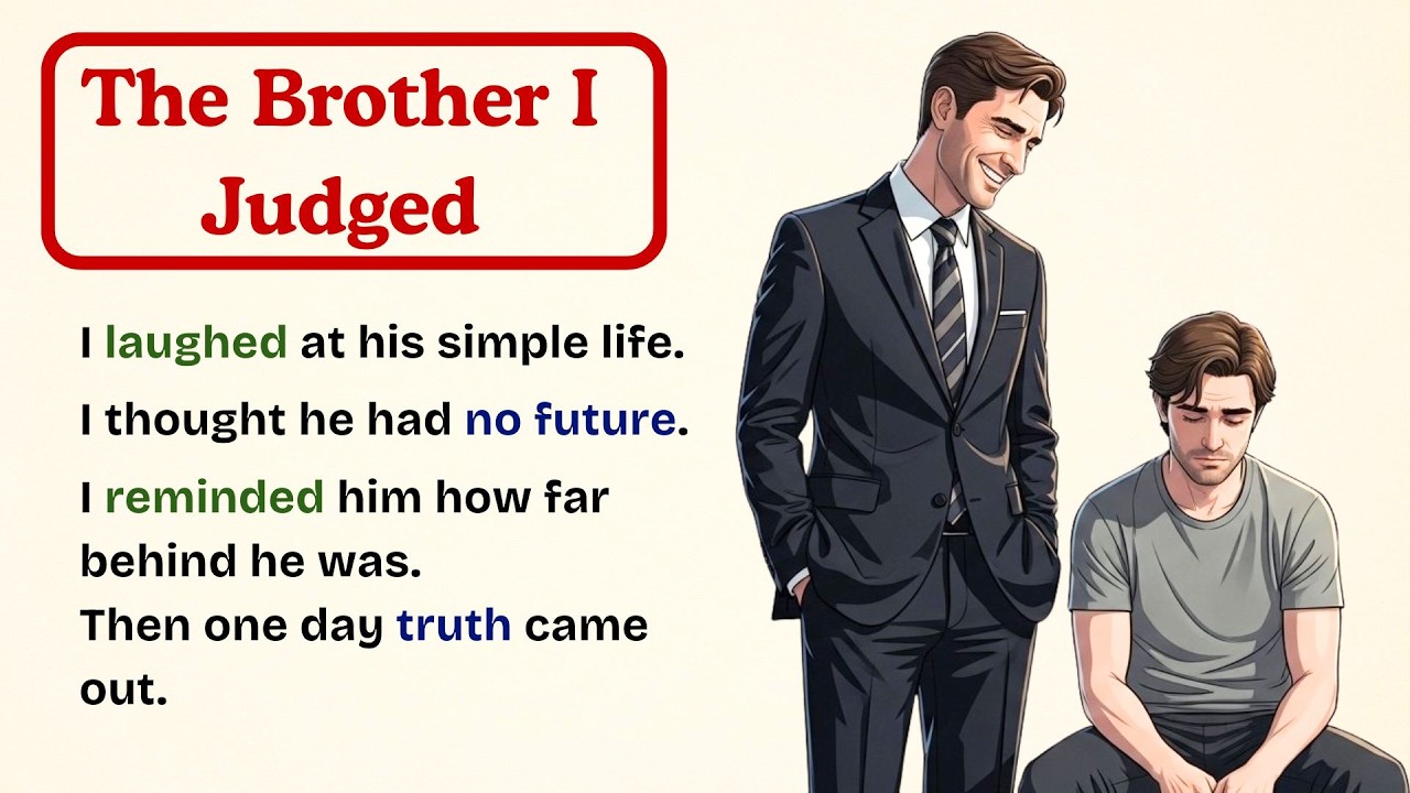 Learn English with Stories ⭐ | I Called My Brother a Failure | English Listening Practice
