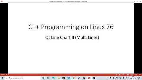 C++ Programming on Linux - Qt Multi Lines Chart Example