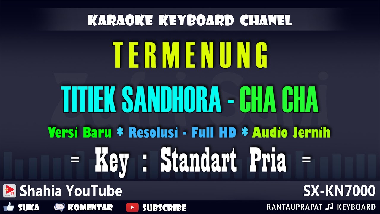 TERMENUNG KARAOKE MELAYU NADA PRIA - versi cha cha rumba melayu