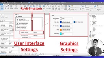 Revit user interface settings, Graphics settings, Display settings, Revit shortcut