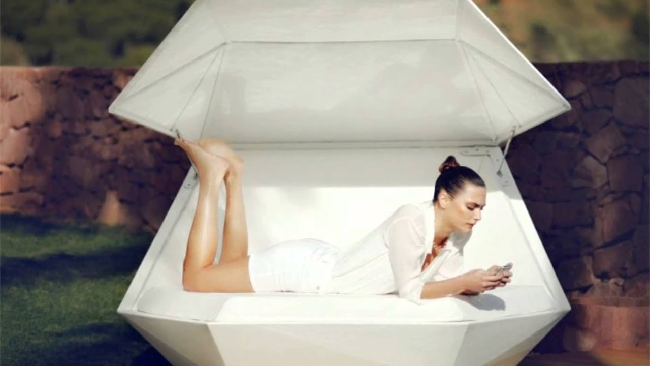 Faz Daybed Outdoor Shell With Parasol - Home Décor @ TheStore.com