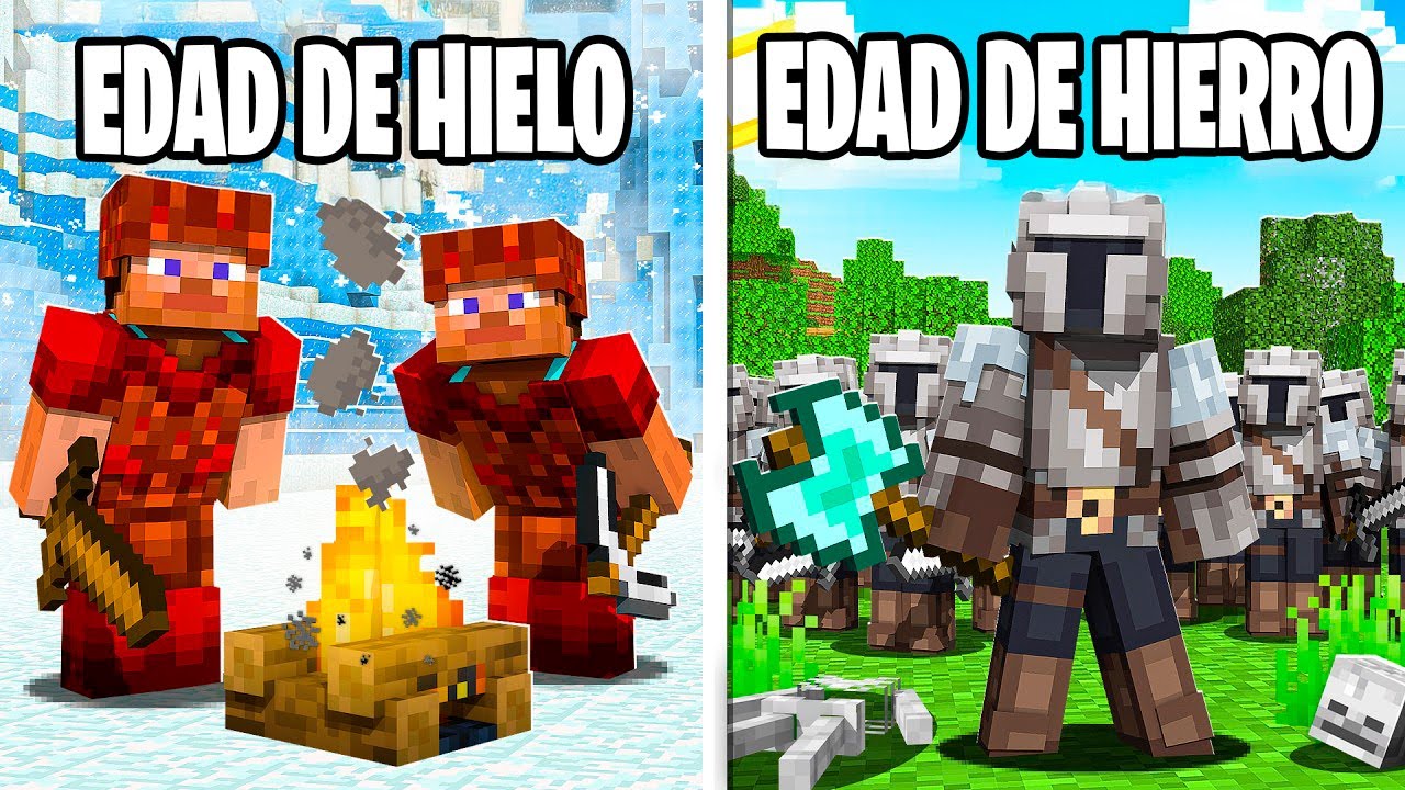 100 Jugadores Simulan la Civilización a Través del Tiempo en Minecraft