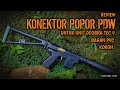 Adapter Popor PDW ke Unit Tec 9 . Airsoft Spring Dcobra