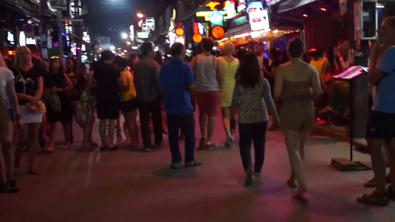 Walking Around Phuket Bangla Road @ Night - YouTube