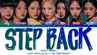 How would NMIXX(엔믹스) sing 'Step Back' by GOT The Beat (Color Coded Lyrics + Line Distribution)