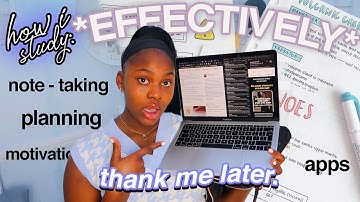 HOW I STUDY *EFFECTIVELY* (a step by step guide)