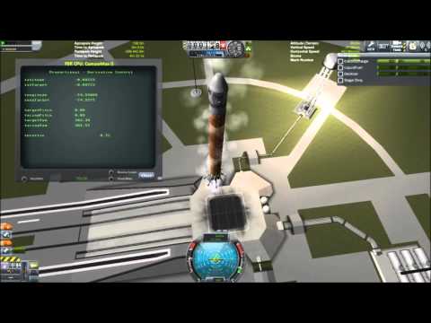 kOS Program - Guidance & Throttle control combined