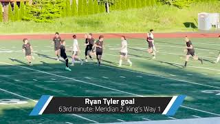 Highlights: Meridian prevails over King&#39;s Way Christian 2-1 in 1A state soccer opening round