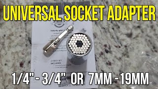Universal Socket with Power Drill Adapter Details