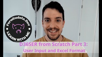 D365FO ER from scratch Part 3: User Input Parameters And Excel Format
