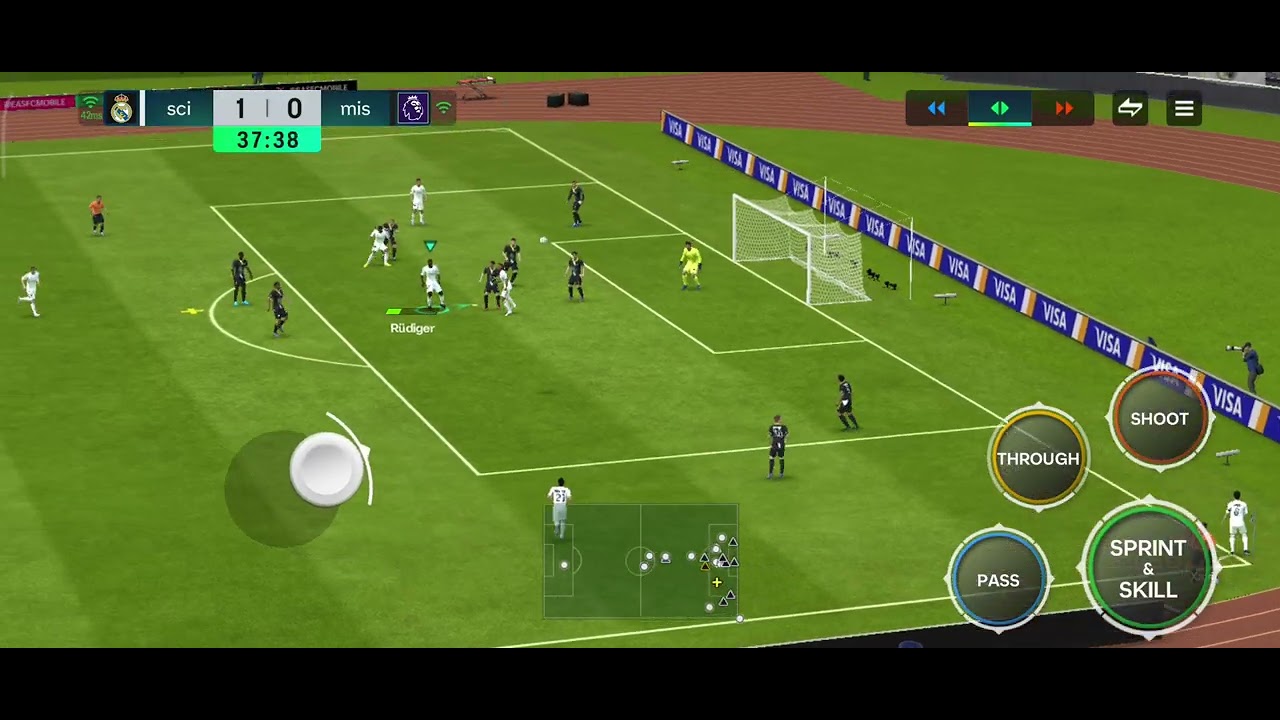 Opponent left the game real madrid match poor guy 