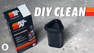 DIY Cleaning your K&N Air Filter | Royal Enfield 650 Twins